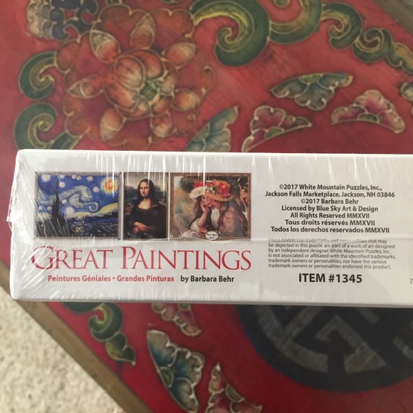 1000 Piece Jigsaw Puzzle- GREAT PAINTINGS - Picture 5 of 9